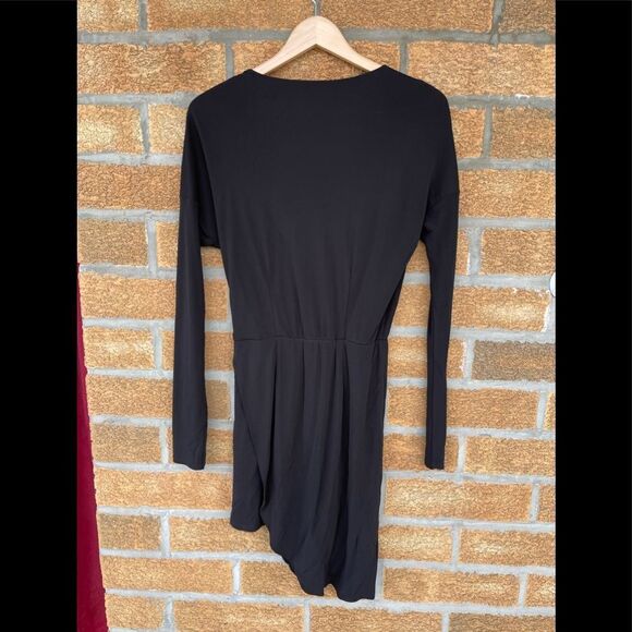 Haute hippie  black wrap dress medium - Picture 6 of 9